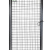 gaas deurpaneel zwart 102 x 180/200 cm